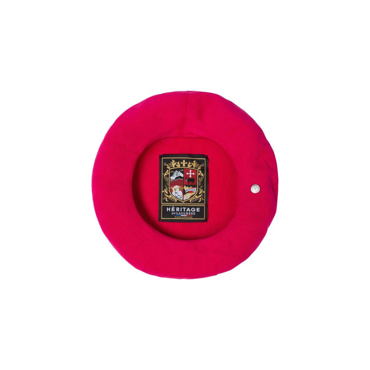 Laulhere Authentic Unisex Summer Cotton French Heritage Beret in Bright Rose