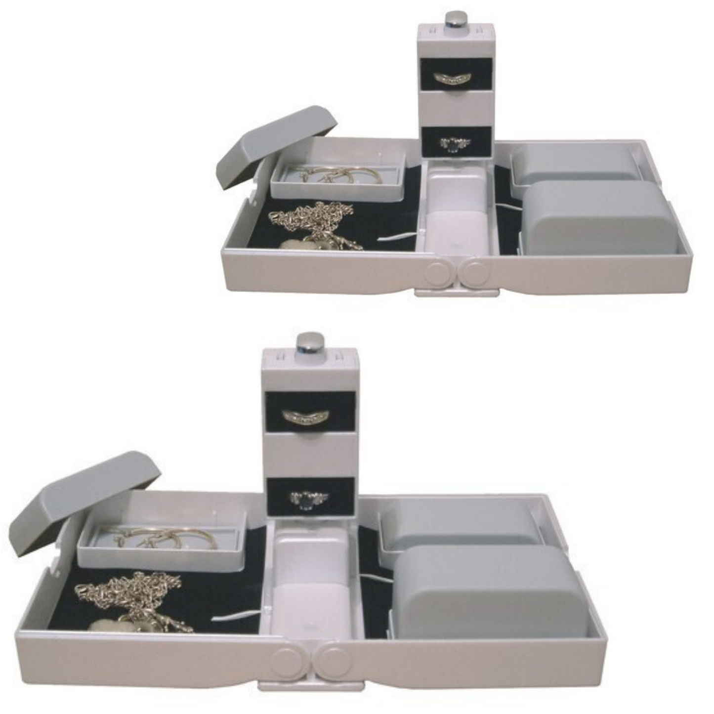 2x Earring Necklace Jewellery Case Organizer Display Jewelery Holder Storage Rack-0