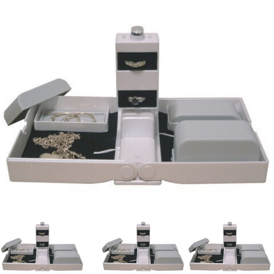 4x Earring Necklace Jewellery Case Organizer Display Jewelery Holder Storage Rack-0