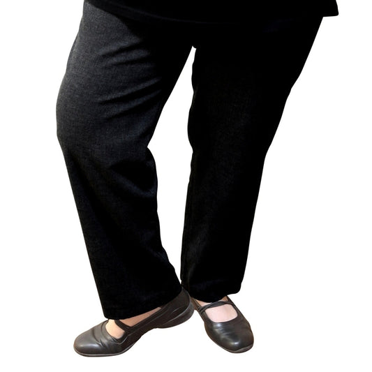 Womens Full Length Pants Relaxed Fit Pure Cotton Casual Work Ladies Trousers-0
