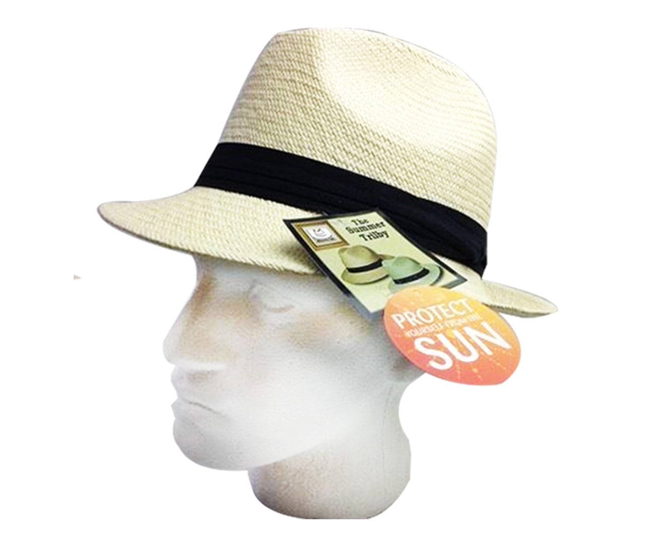 MELBOURNE HATS Trilby Ecuadorian Palm Straw Hat Handwoven Summer Panama Fedora-6