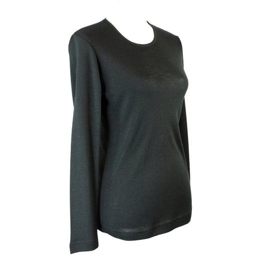 Ladies Soft Pure Wool Knit Long Sleeve Top Womens T Shirt Winter Base Layer - Made in Australia-10