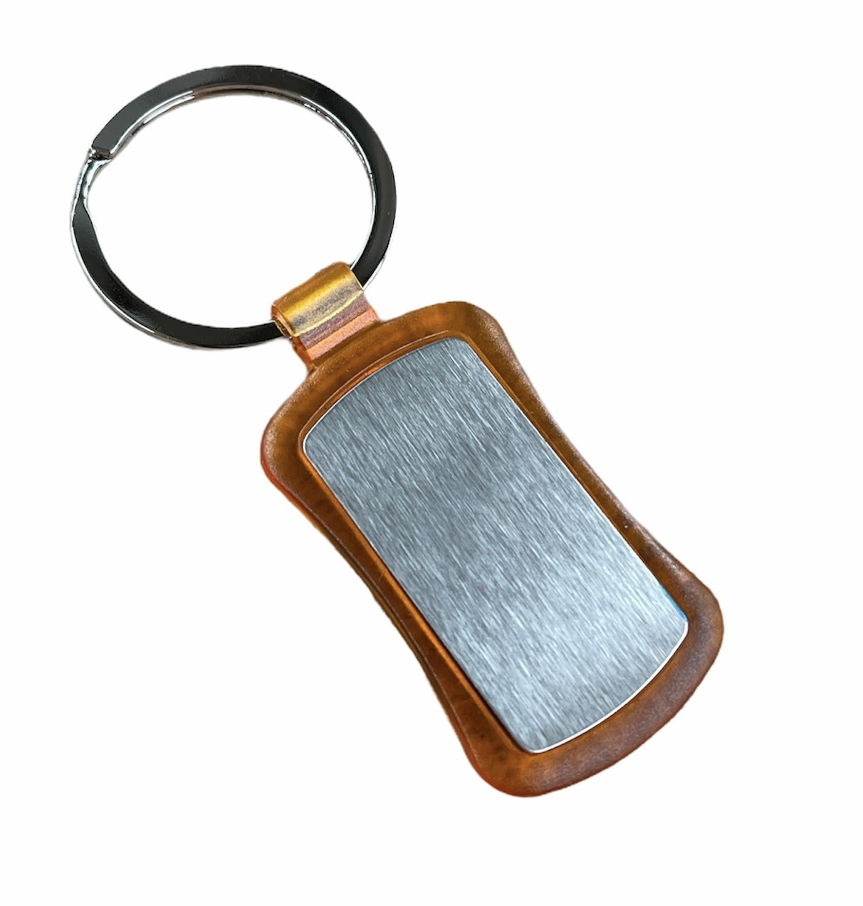 Duo Key Tag Key Ring Keyring School Bag Badge - Orange-1