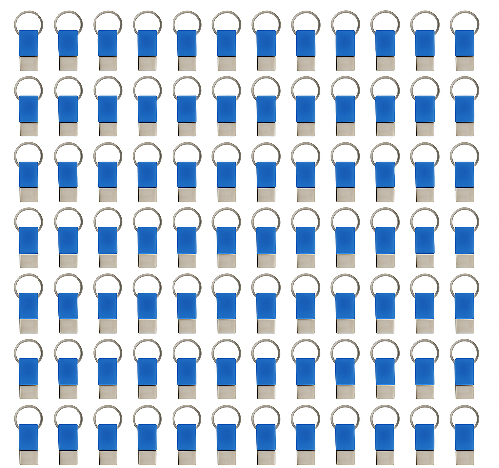 100x Coda Key Tag Keyring Key Ring School Bag Badge - Blue-0