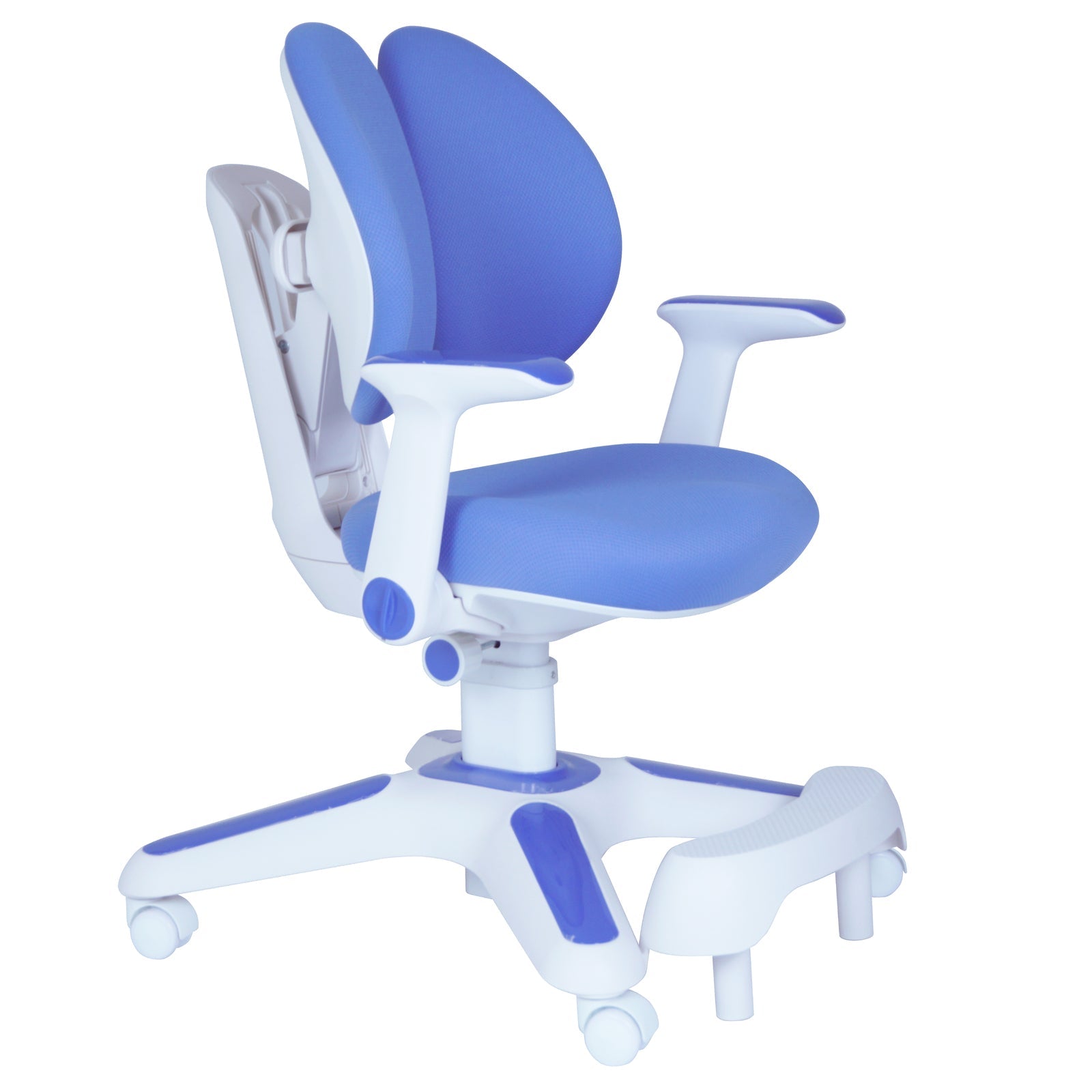 1x Ergonomic Study Chairs for Kids - Height Adjustable - Blue-1