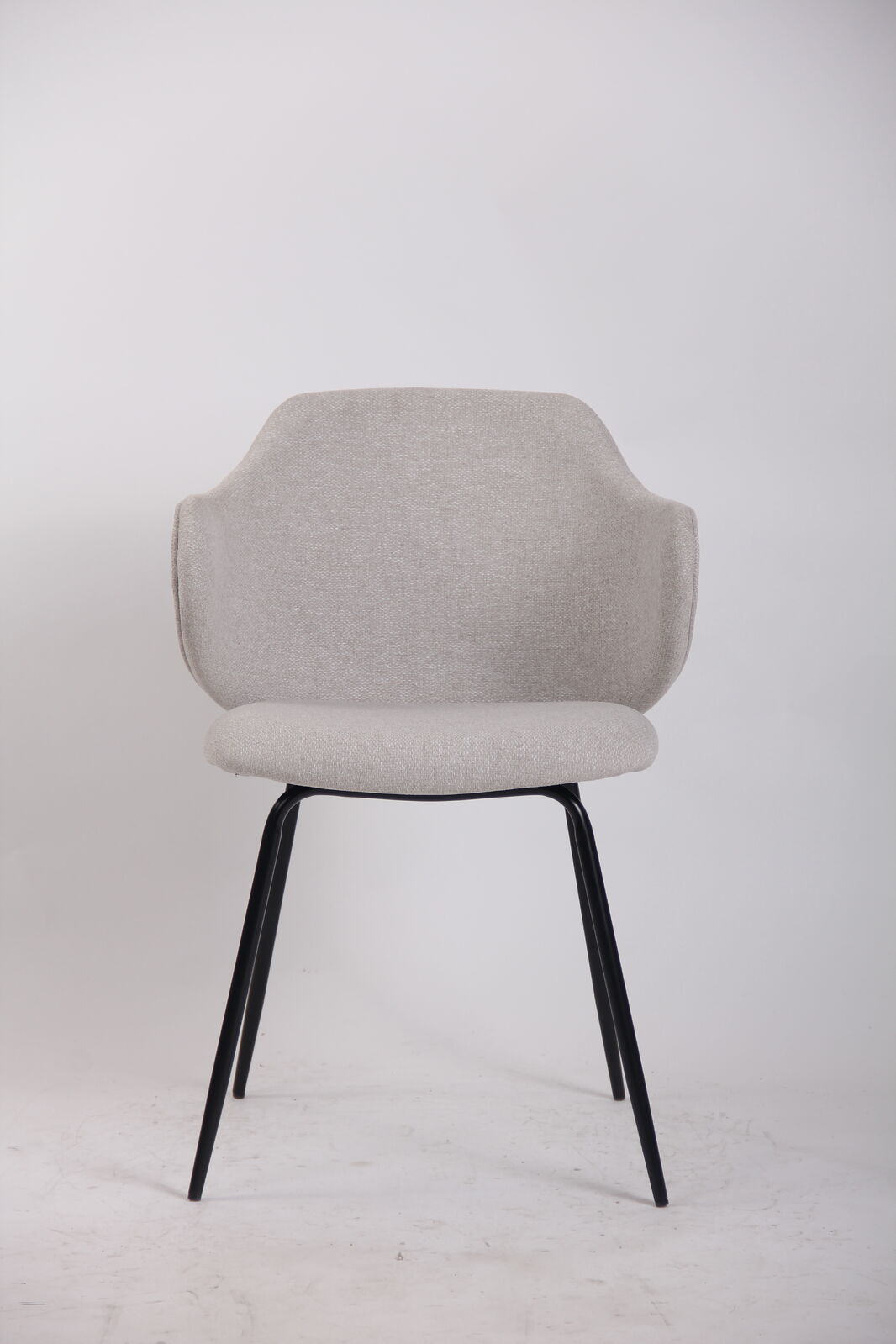 Set of 4 Corduroy Dining Chairs - Ivory Beige-2