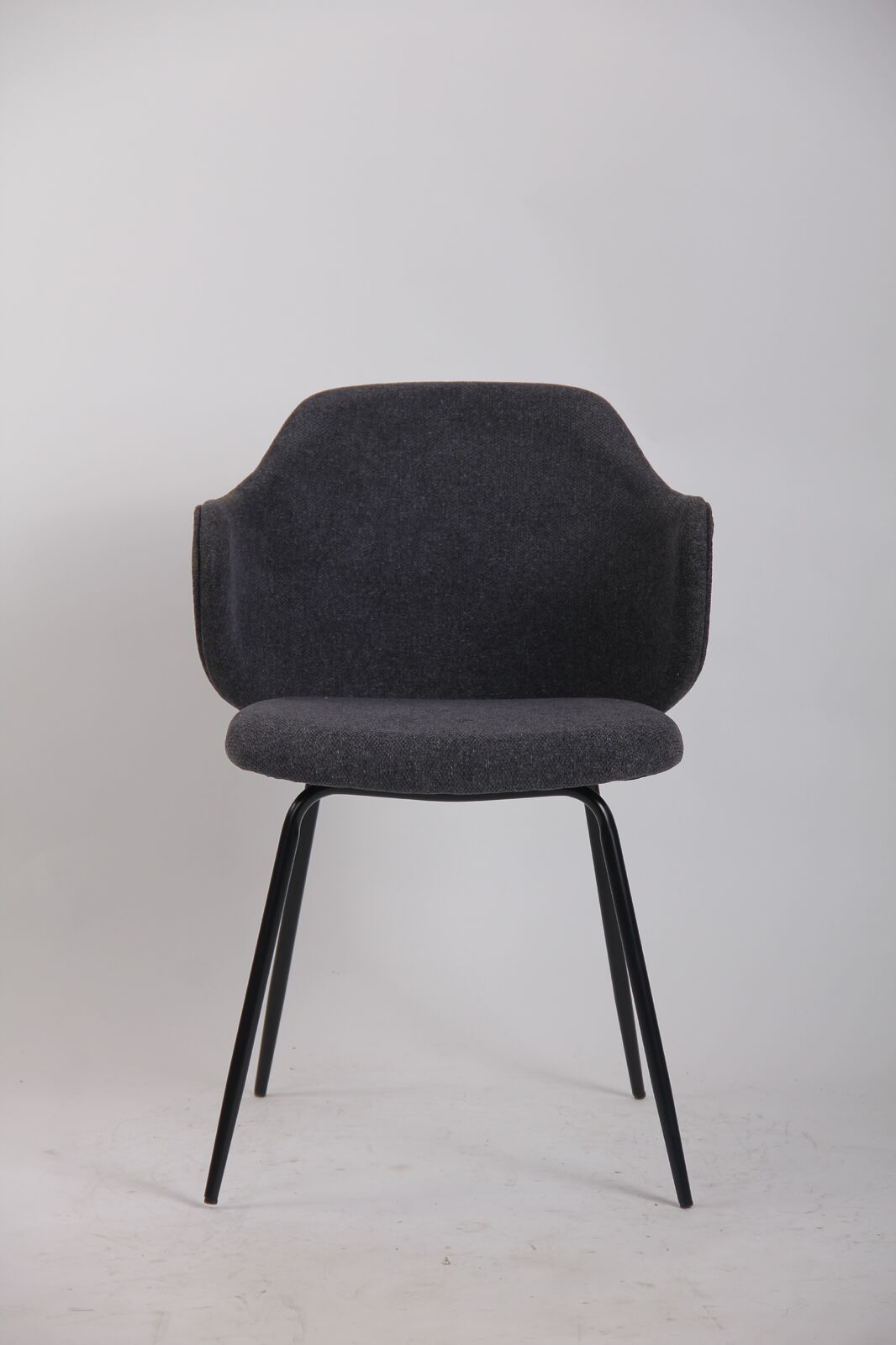 Set of 2 Corduroy Dining Chairs - Graphite-3