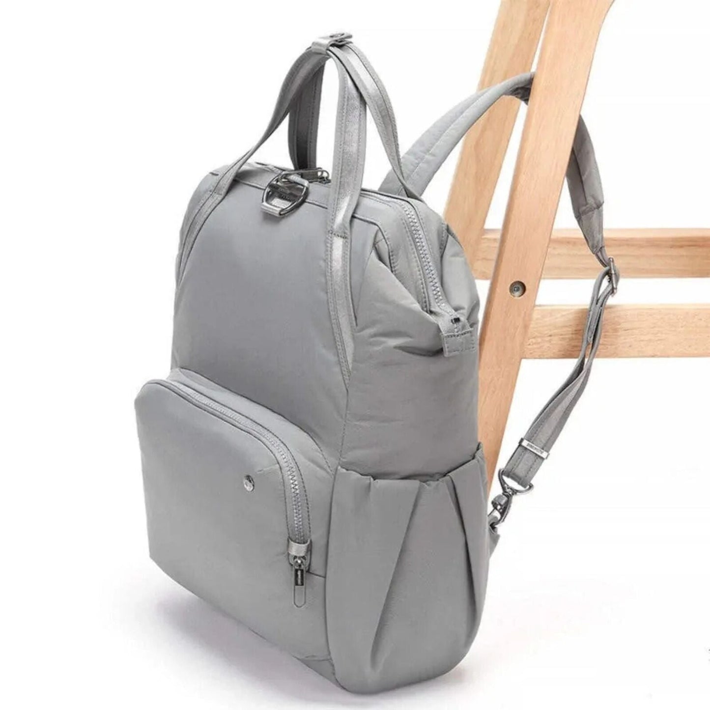 Pacsafe Citysafe CX Anti-Theft 13" Laptop Backpack Bag Econyl Gravity Gray-3