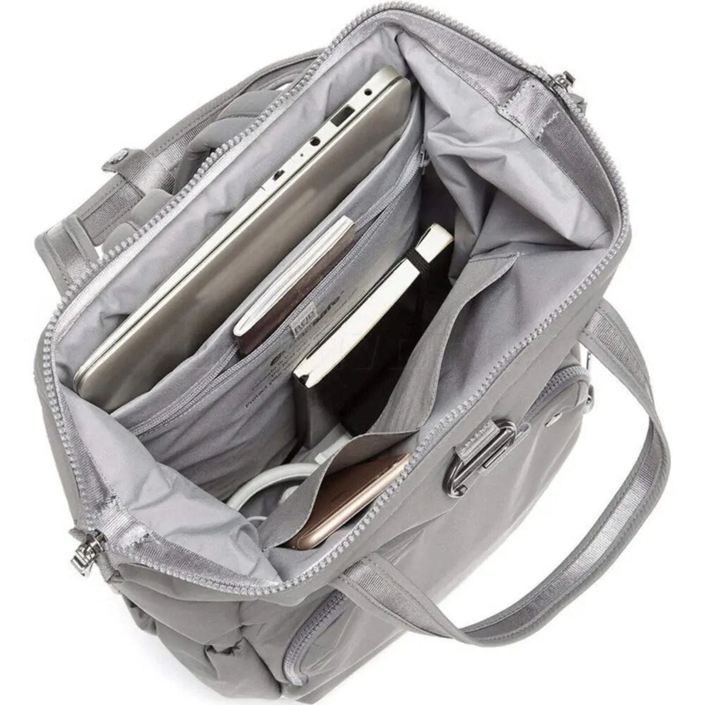 Pacsafe Citysafe CX Anti-Theft 13" Laptop Backpack Bag Econyl Gravity Gray-4