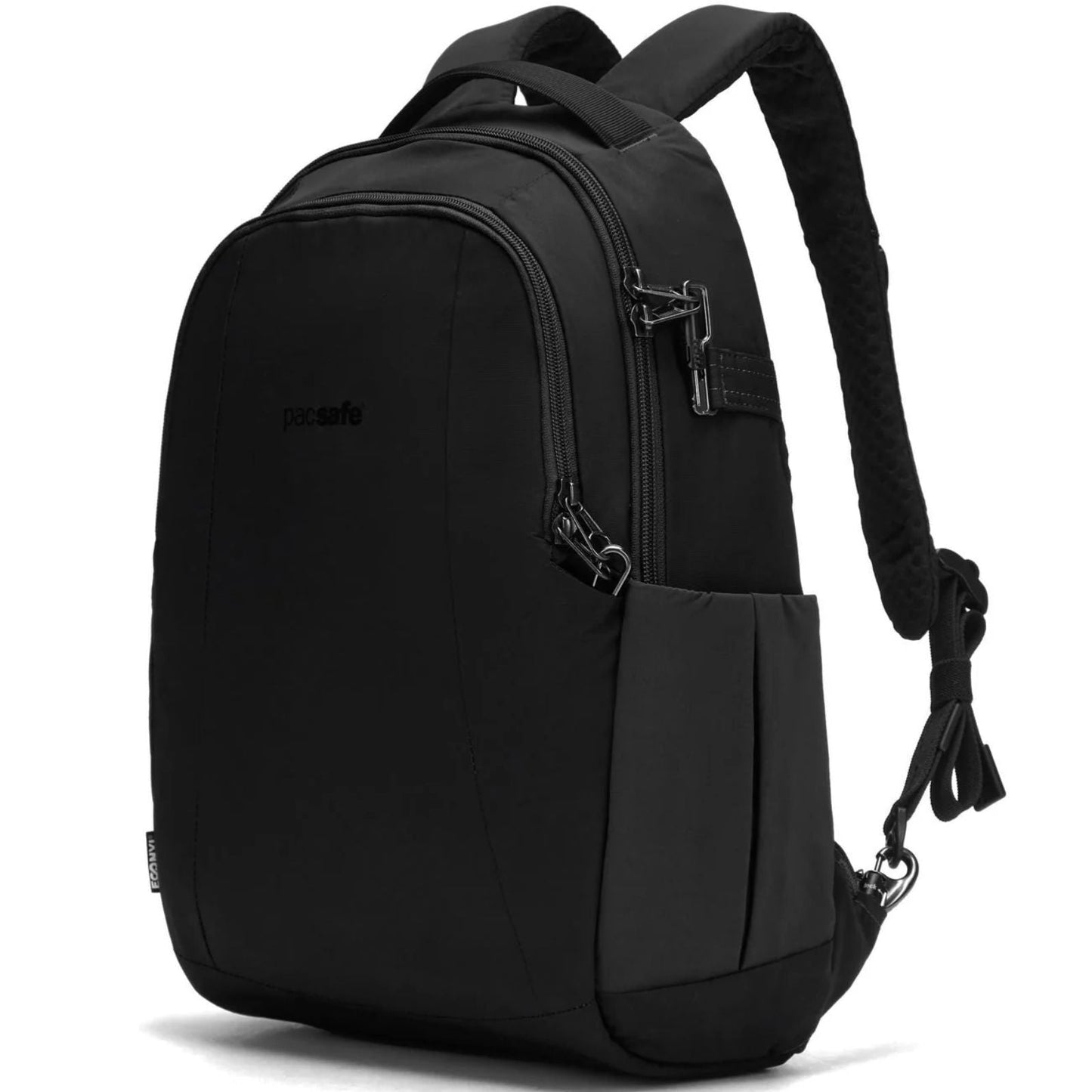 Pacsafe LS350 Anti-Theft 15L Econyl Backpack Bag in Black-0