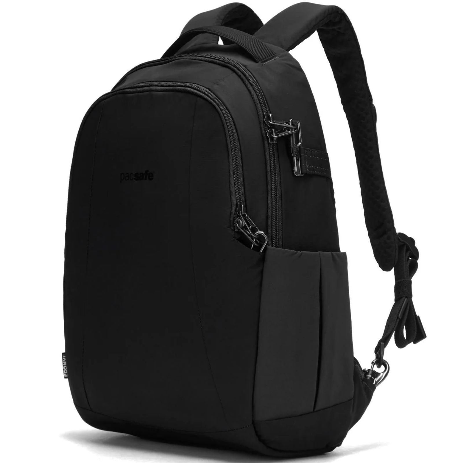Pacsafe LS350 Anti-Theft 15L Econyl Backpack Bag in Black-0