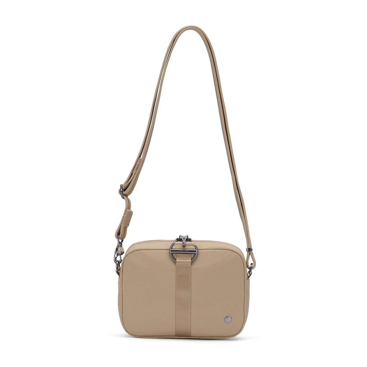Pacsafe CX Square Crossbody Bag in Taupe