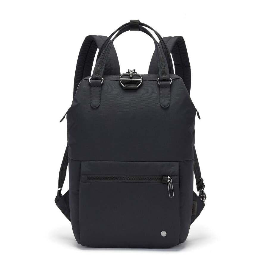 Pacsafe Citysafe CX Econyl Anti-Theft Mini Bag Backpack in Black-0
