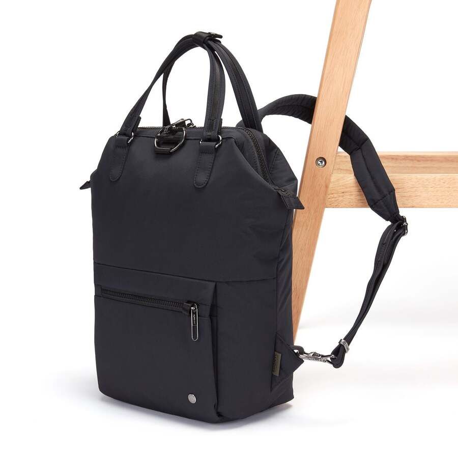 Pacsafe Citysafe CX Econyl Anti-Theft Mini Bag Backpack in Black-3
