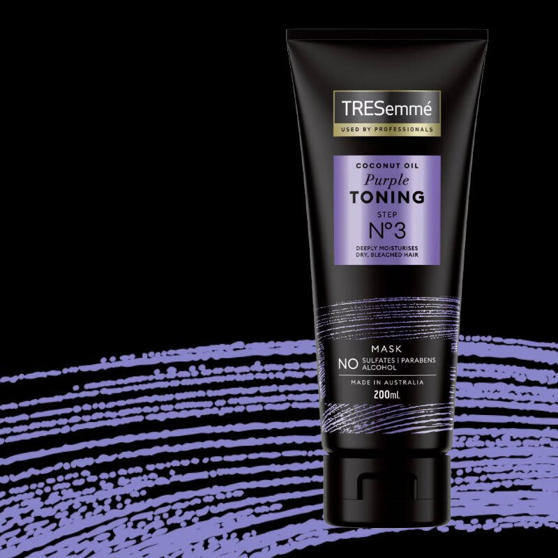 Tresemme 200ml Hair Mask Coconut Oil Purple Toning Step No3