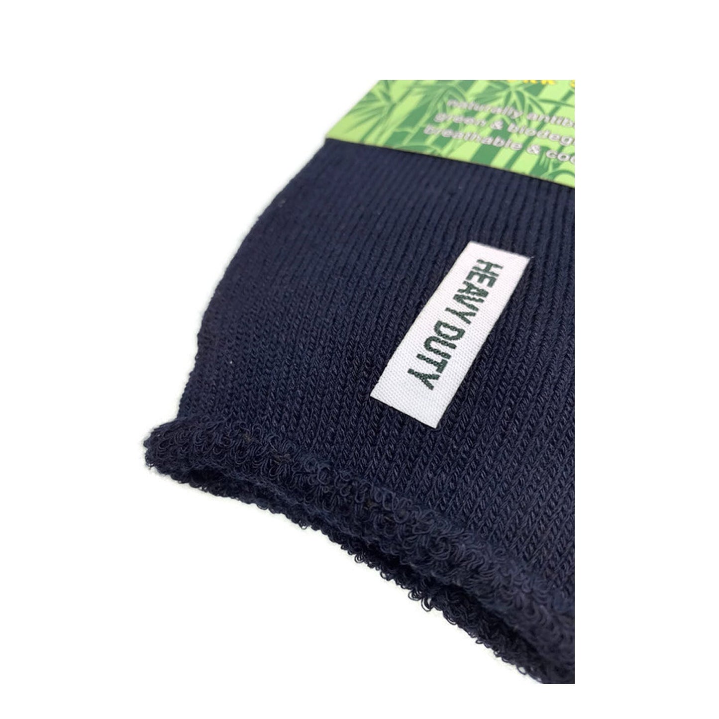 6 Pairs Mens Bamboo Rich Work Socks Thick Cushioned Anti Odour - Navy Blue