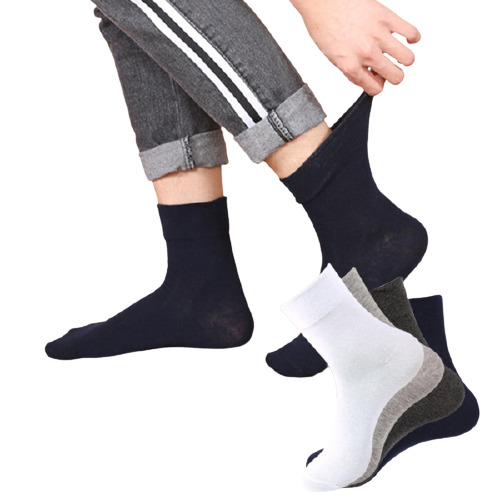 6x Pair COTTON Rich LOOSE TOP SOCKS Dress Medical Circulation Diabetic Comfort-0