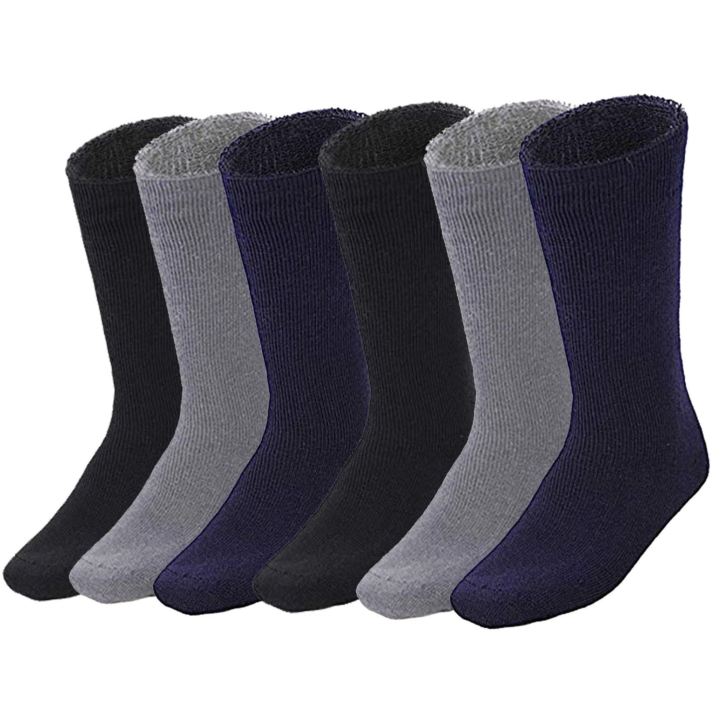 6 Pairs BAMBOO SOCKS Mens Heavy Duty Premium Thick Work Socks Cushion BULK-0