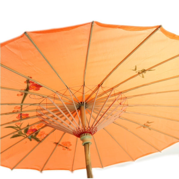 6x PARASOL UMBRELLA Chinese Japanese Bamboo Flower Pattern 80cm Large BULK-2