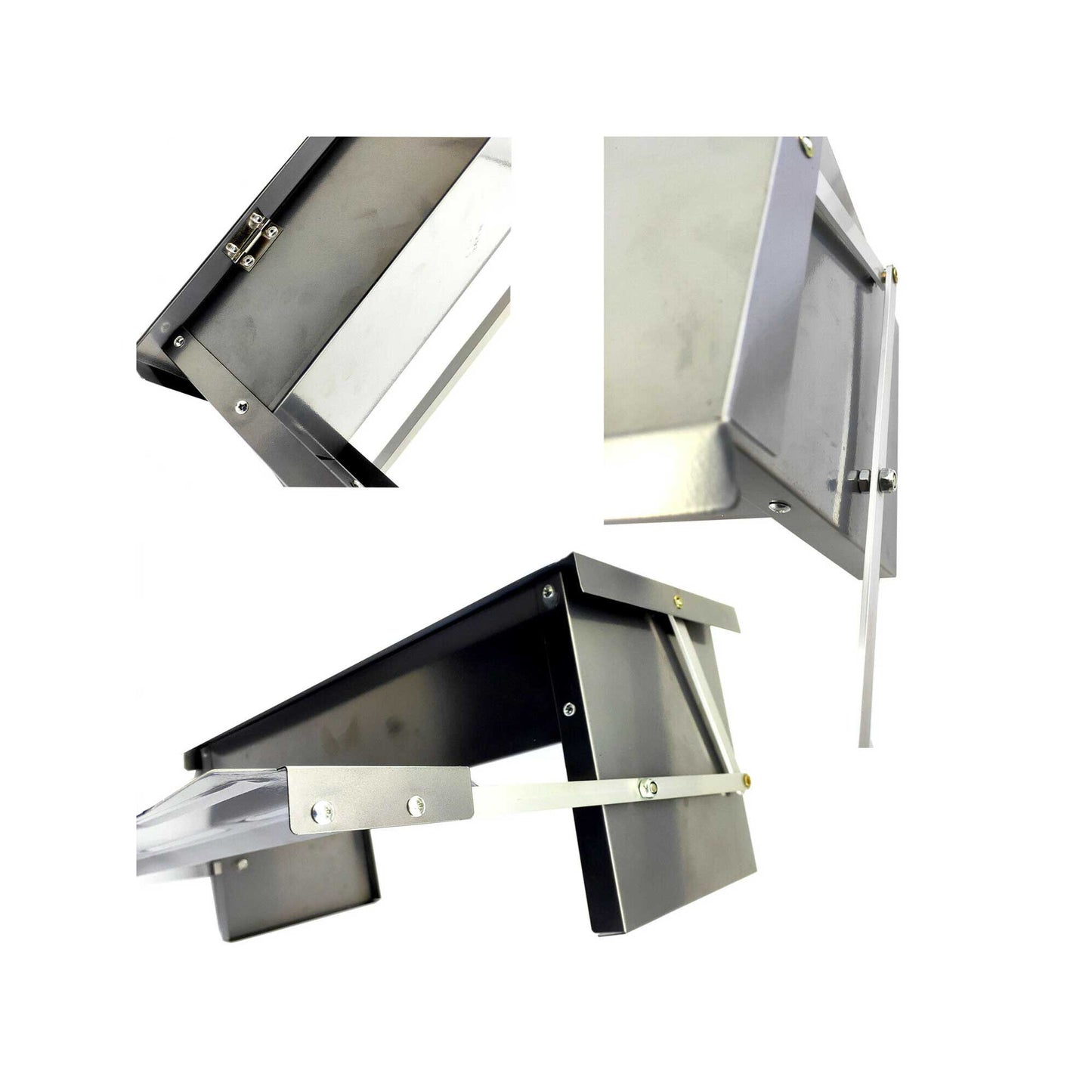 6.5L Automatic Chook Chicken Feeder Poultry Auto Treadle Galvanised Metal Coop-2