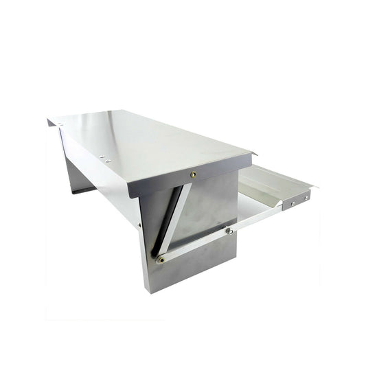 6.5L Automatic Chook Chicken Feeder Poultry Auto Treadle Galvanised Metal Coop-0