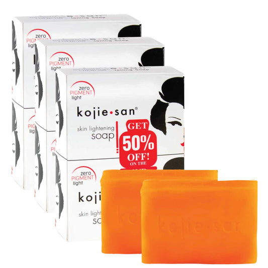 6x 135g Kojie San Soap Bar - Original Kojic Acid Bars-0