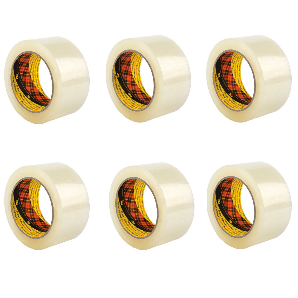 6x 3M Scotch Clear Packaging 370 Tape 48mmx75m Strong Packing Moving Adhesive-0