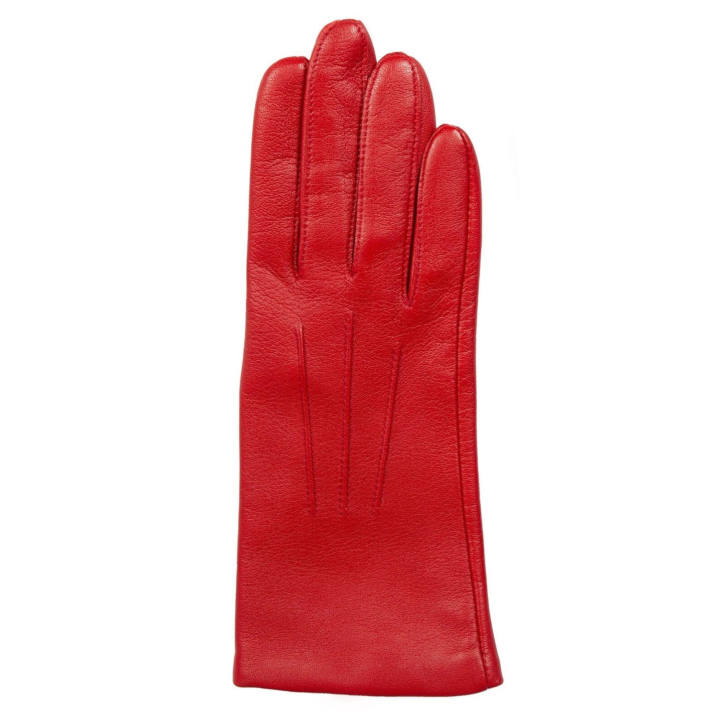 Dents Womens Emma Three-Point Leather Gloves - Berry Red