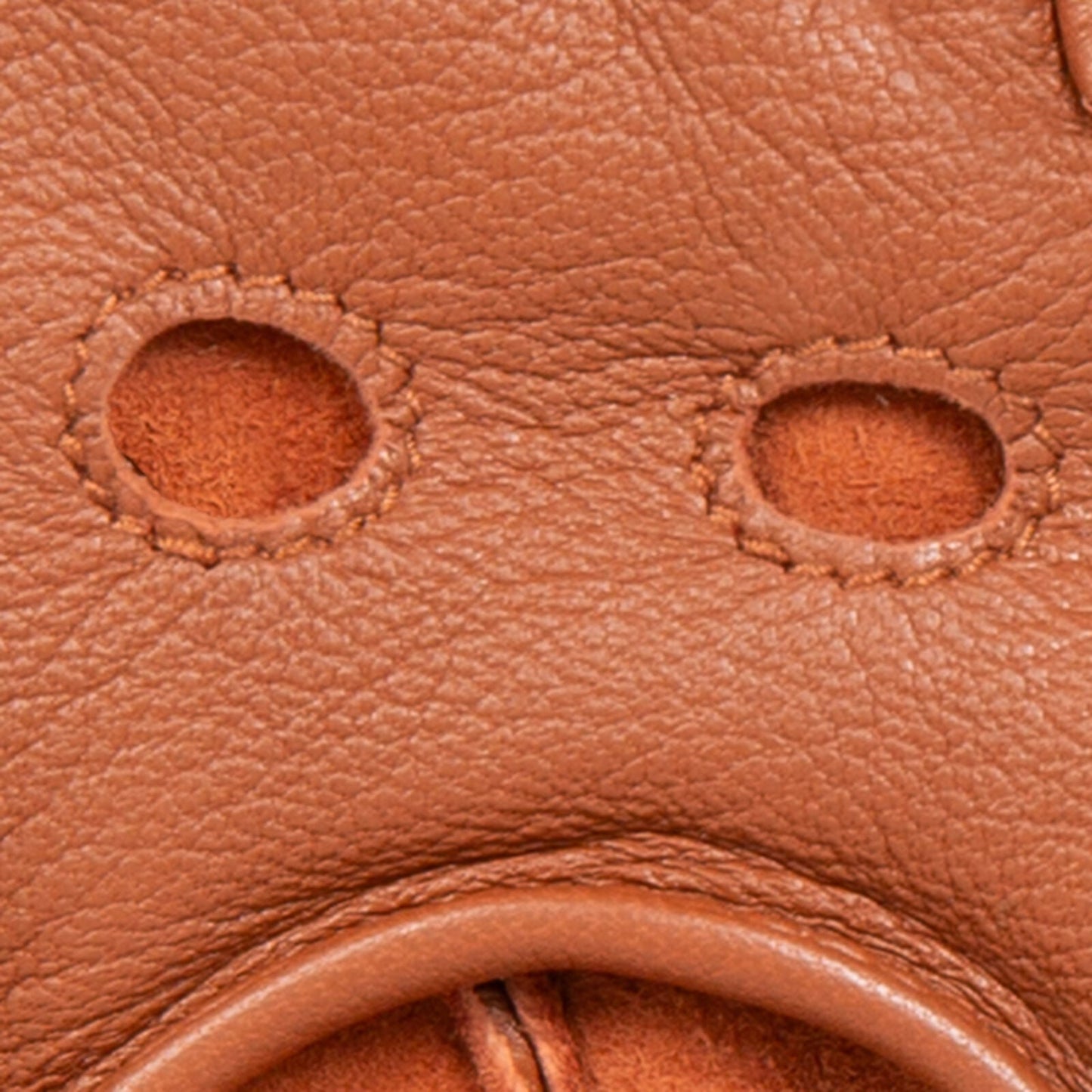 Dents Womens Fingerless Unlined Leather Driving Gloves in Cognac