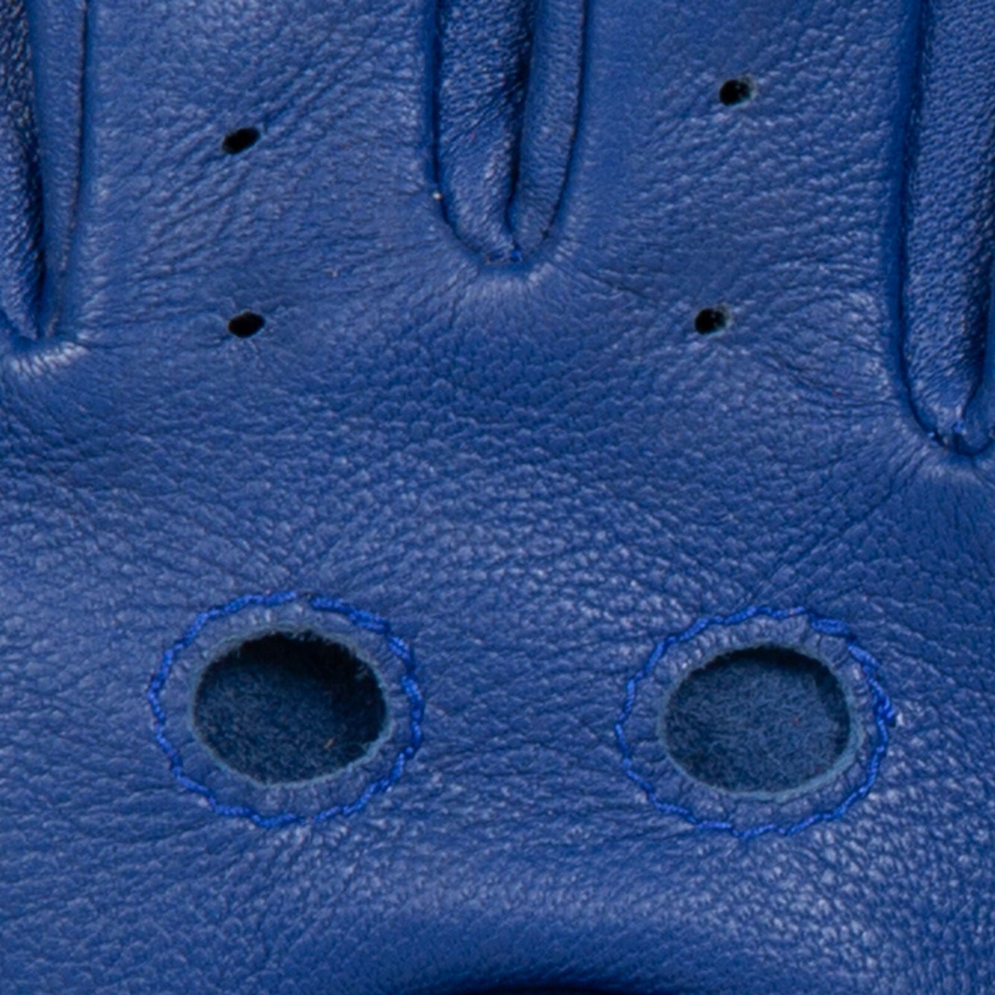 Dents Womens Fingerless Unlined Leather Driving Gloves in Marine