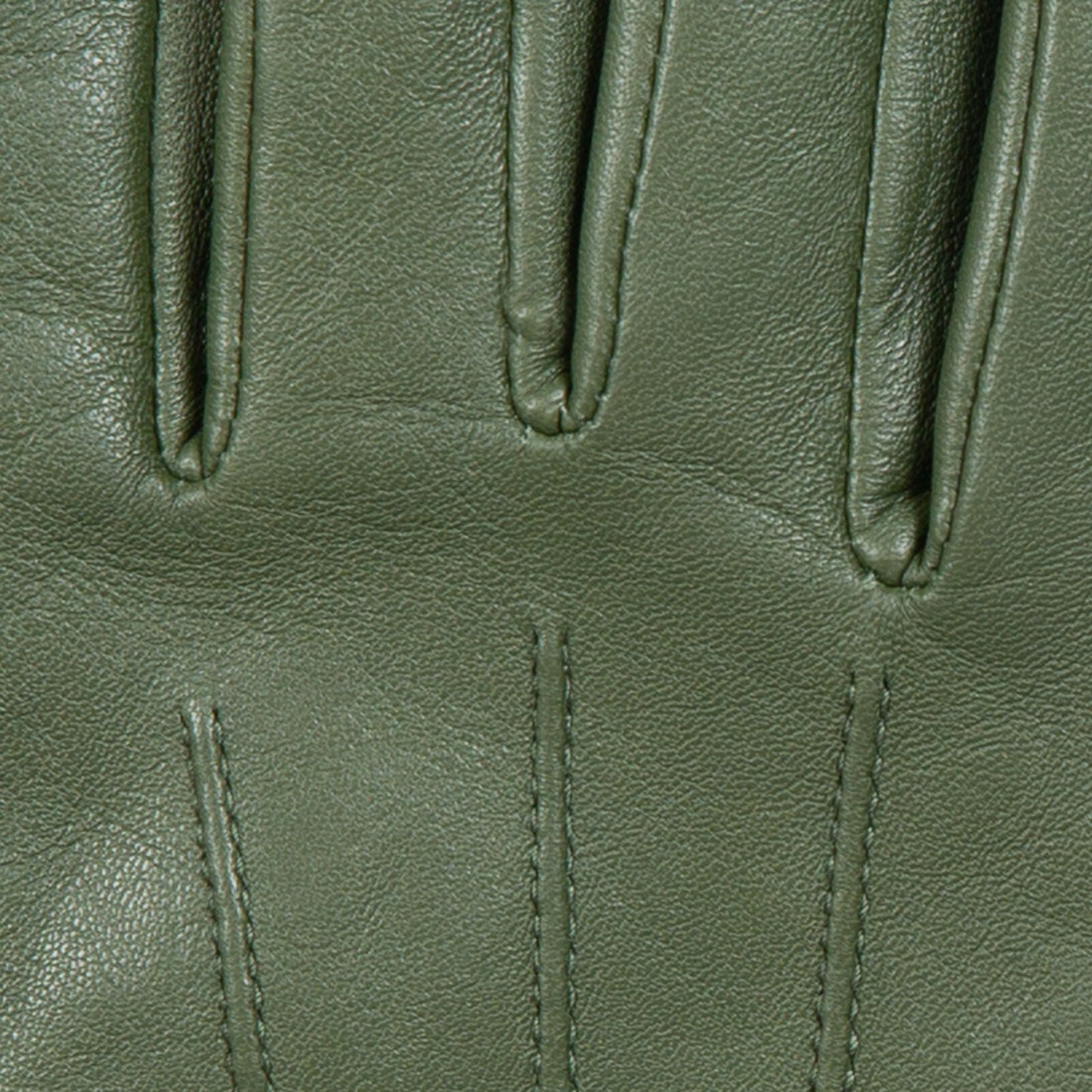 Dents Women’s Touchscreen Three-Point Lined Leather Gloves with Faux Fur Cuffs in Sage