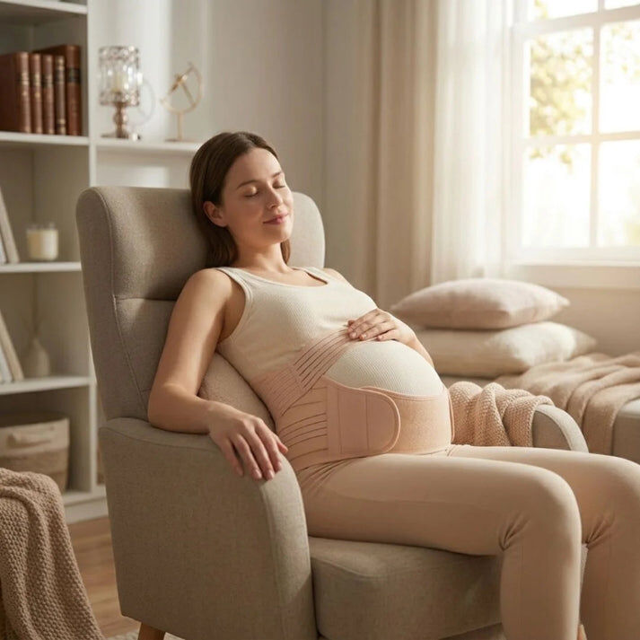 3-in-1 Womens Postpartum Adjustable Belly Band in Pink