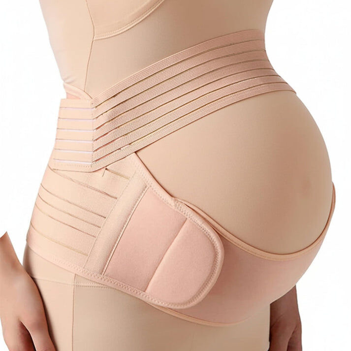 3-in-1 Womens Postpartum Adjustable Belly Band in Pink