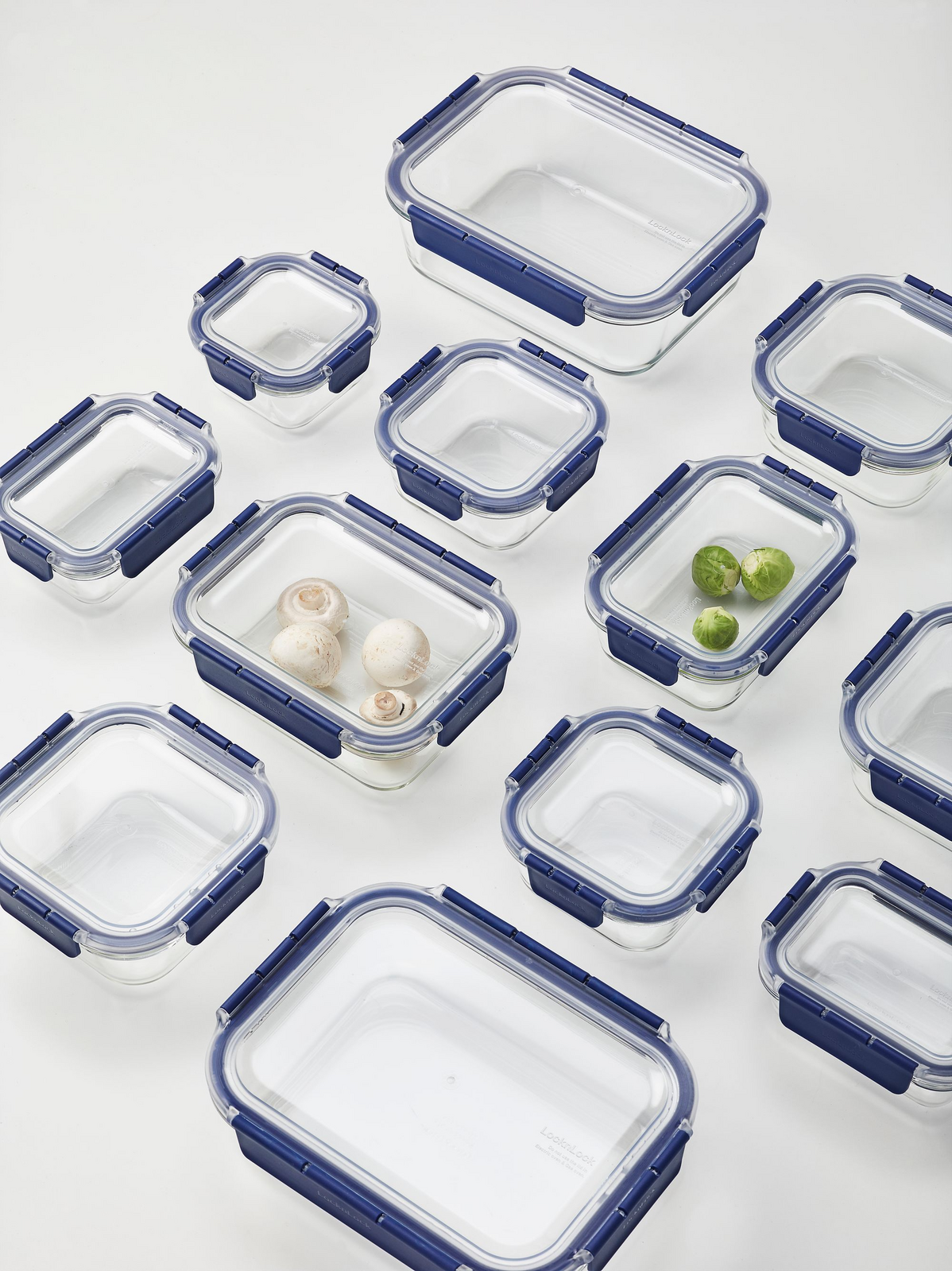 LocknLock Borosilicate Glass Food Storage/Baking Containers Top Class (9-Piece Gift Set)