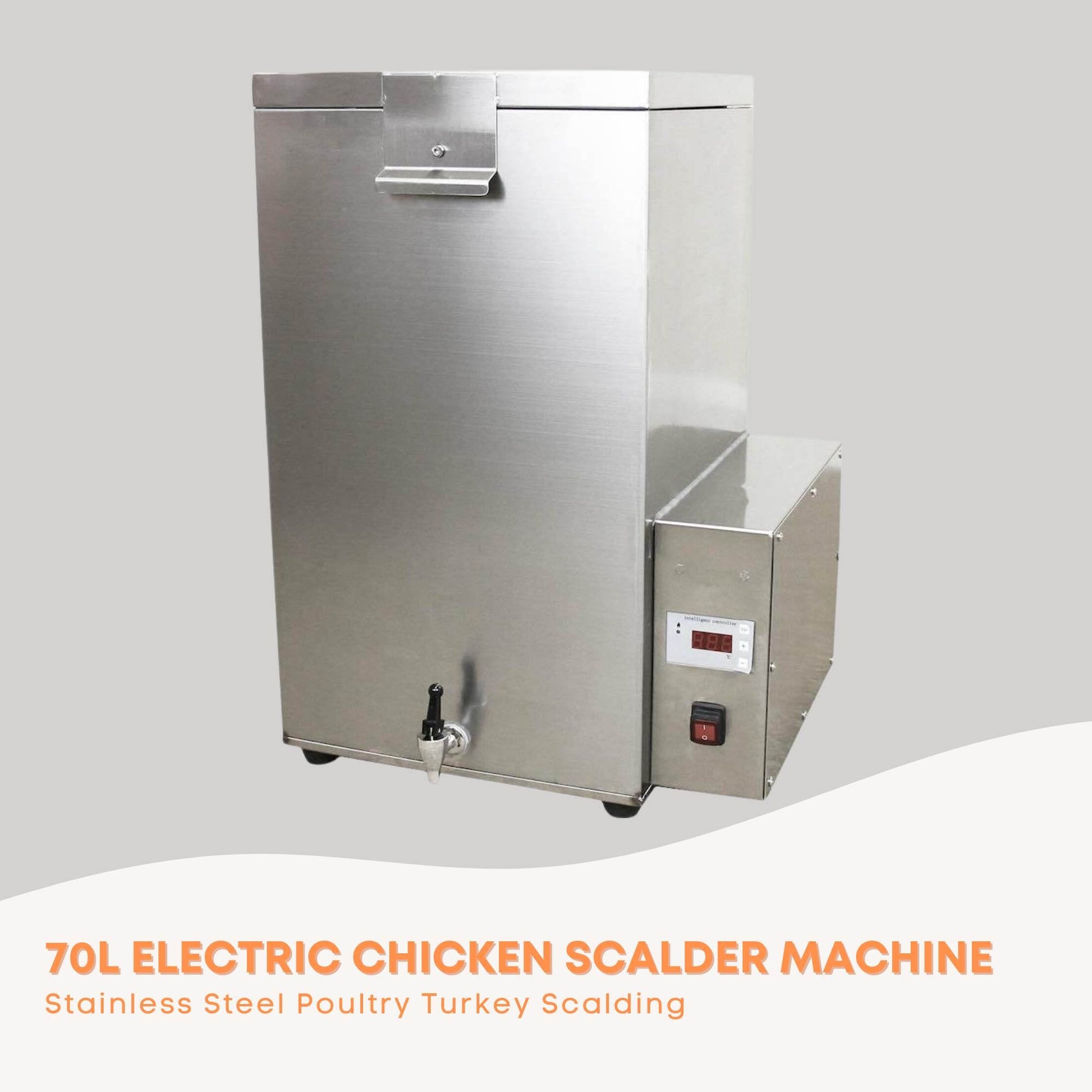 70L Electric Chicken Scalder Machine - Stainless Steel Poultry Turkey Scalding-2