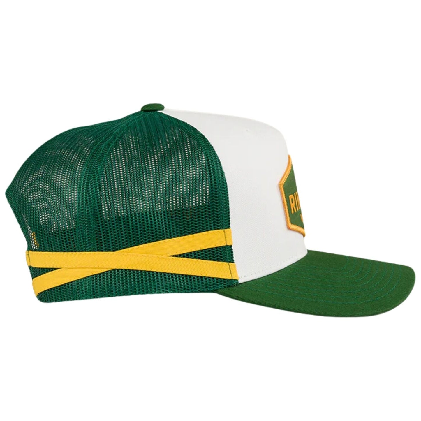 Ringers Western Cunningham Kids Trucker Cap Mesh Back Snapback in Lake Green