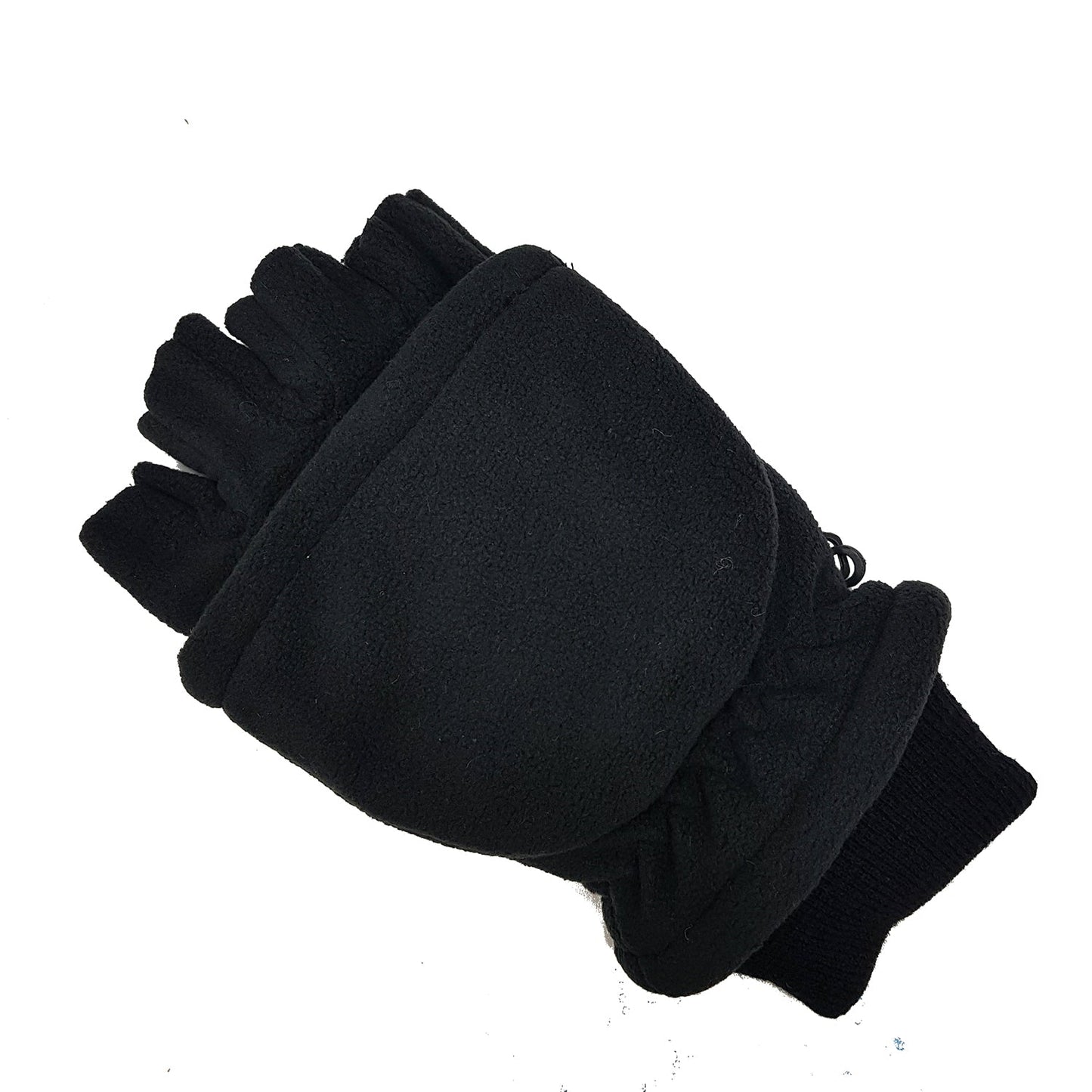Dents Mens 3M Thinsulate Lined Half Finger Gloves/Mittens Fingerless Warm Winter in Black