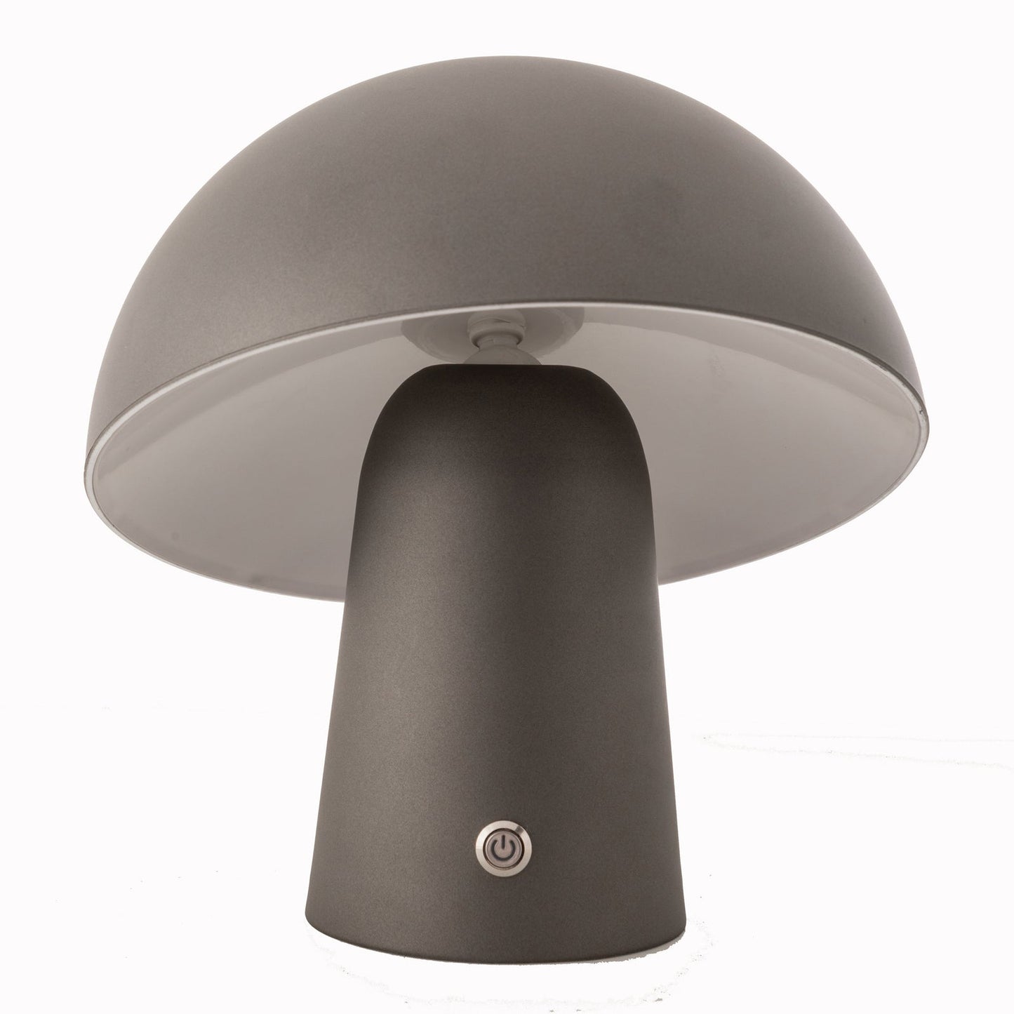LED Cordless Mushroom USB Rechargeable Table Lamp Dimming Night Light - Steel Grey-2