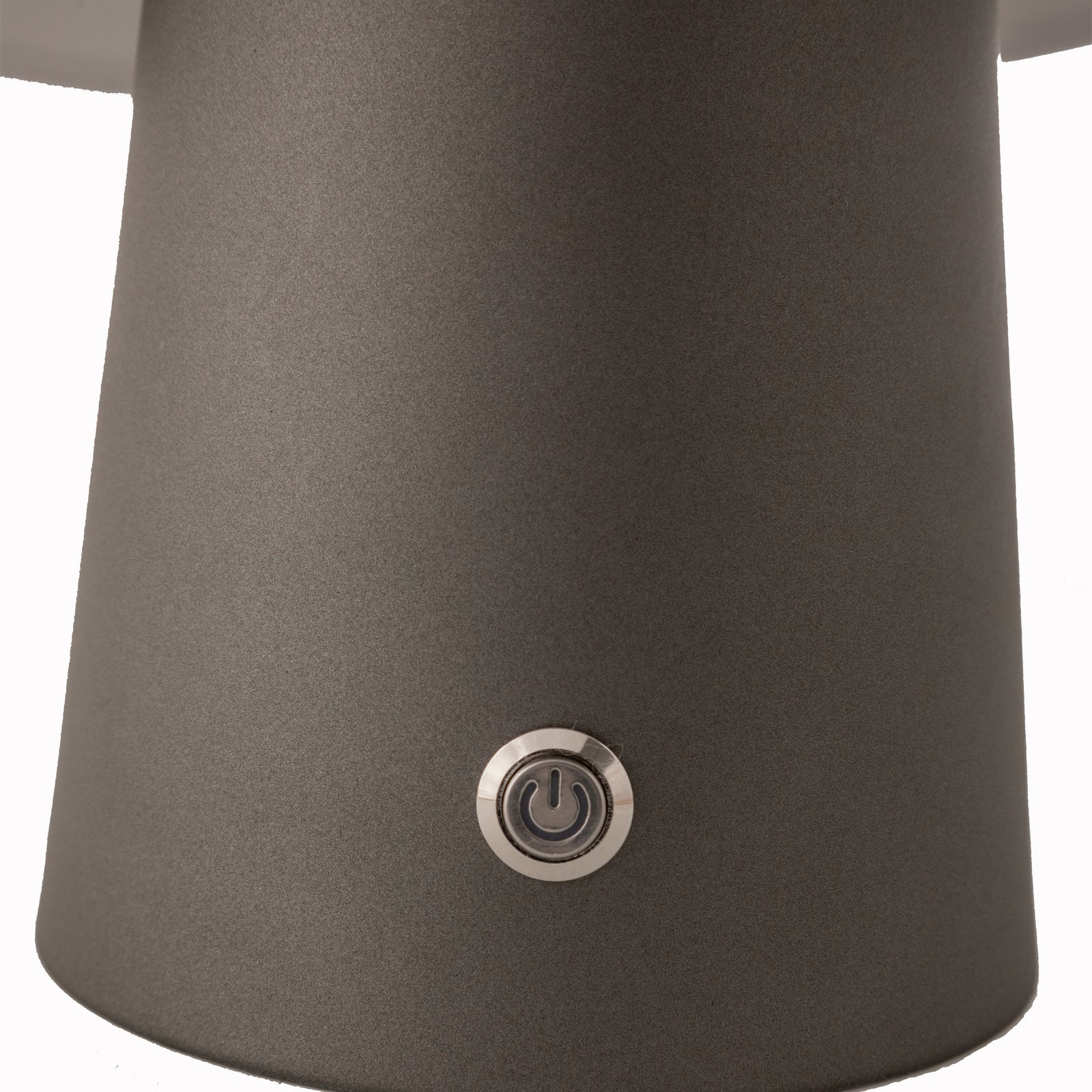 LED Cordless Mushroom USB Rechargeable Table Lamp Dimming Night Light - Steel Grey-4