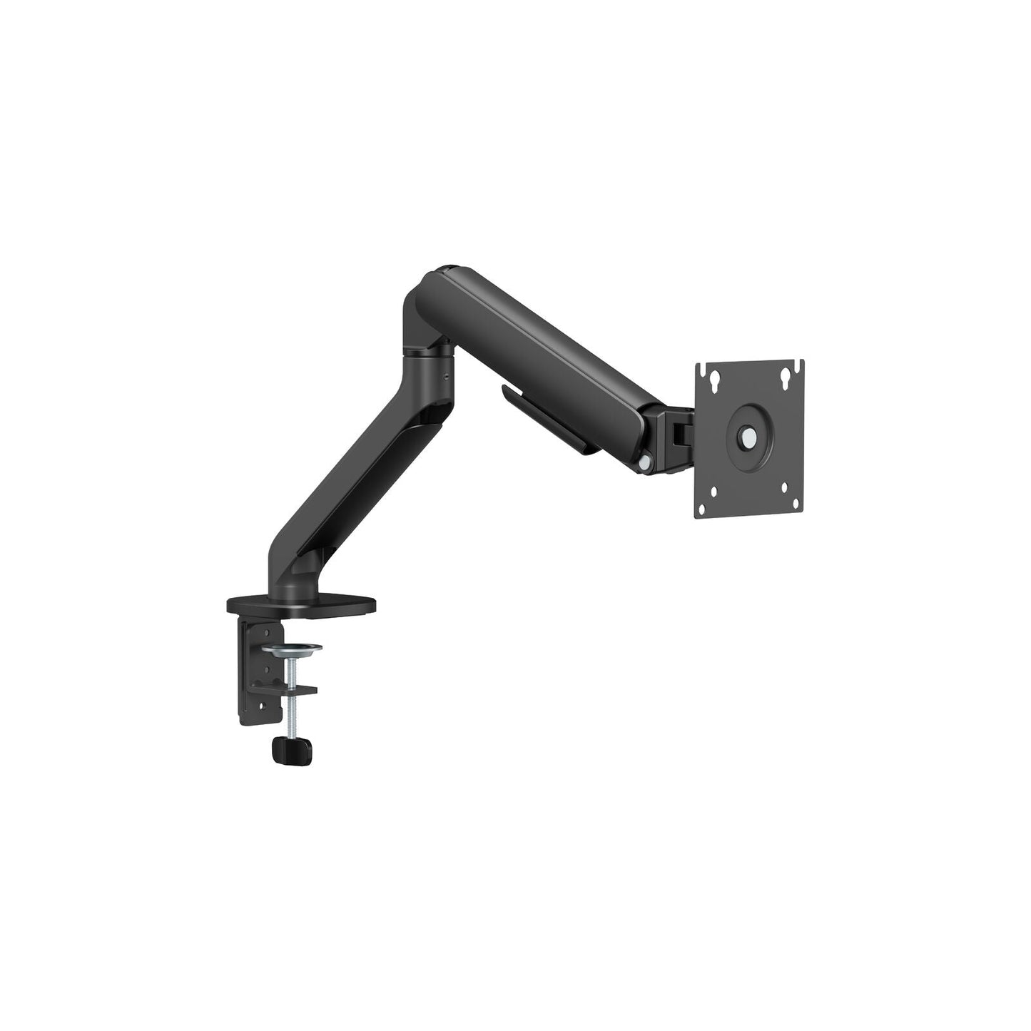 Gas Spring Single Screen Monitor Arm for 17-32" Displays Screen Holder VESA Mount in Matte Black