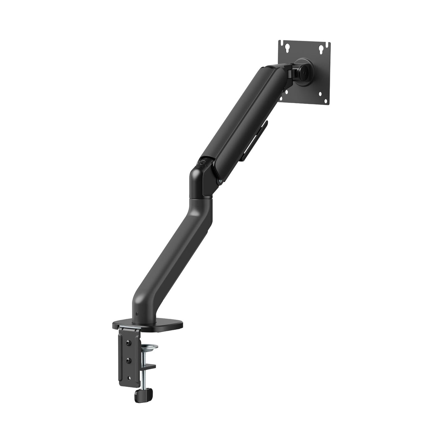 Gas Spring Single Screen Monitor Arm for 17-32" Displays Screen Holder VESA Mount in Matte Black