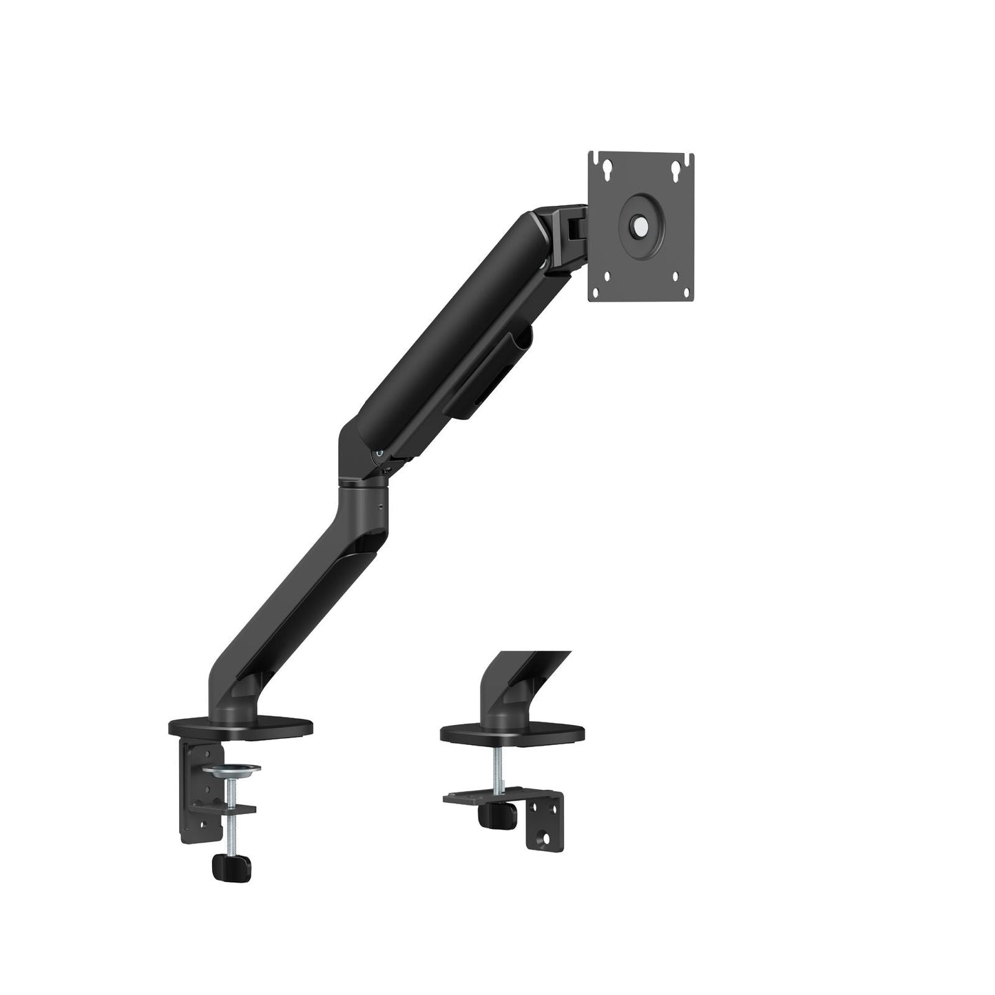 Gas Spring Single Screen Monitor Arm for 17-32" Displays Screen Holder VESA Mount in Matte Black