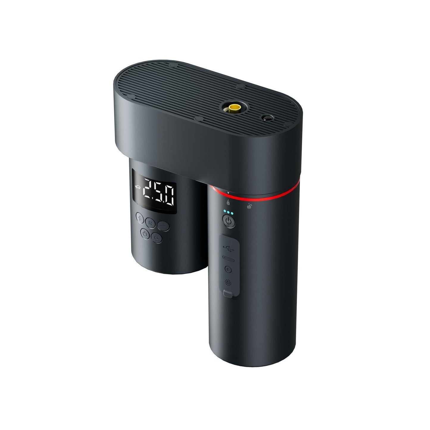 5-in-1 Auto Smart Kit Model B-C with Tyre Inflator, Jump Starter, Multi-Functional Blow and Vacuum, Camping Light and Power Bank