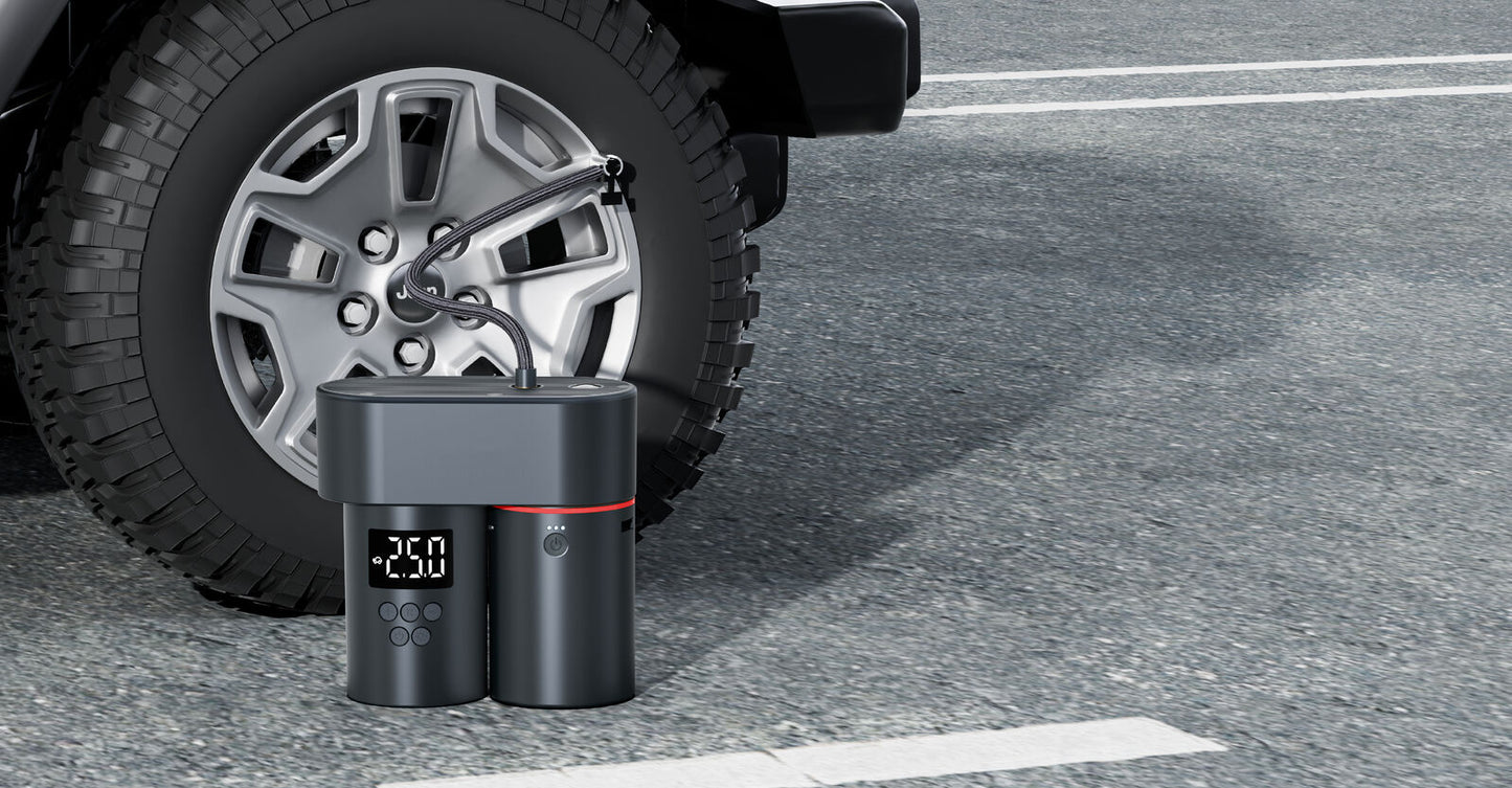3-in-1 Auto Smart Kit with Tyre Inflator, Vacuum Cleaner, and Power Bank