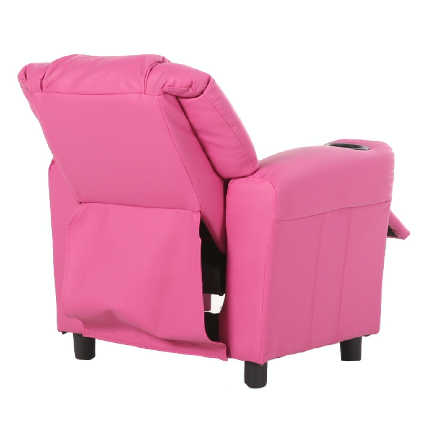 Oliver Kids Recliner Chair Sofa Children Lounge Couch PU Armchair - Pink-4