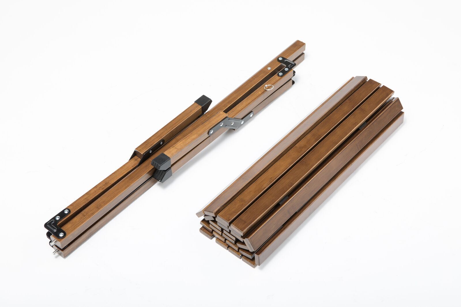 3x 93cm Foldable Bamboo Outdoor Camping Table Waterproof Wooden Travel - Large-4