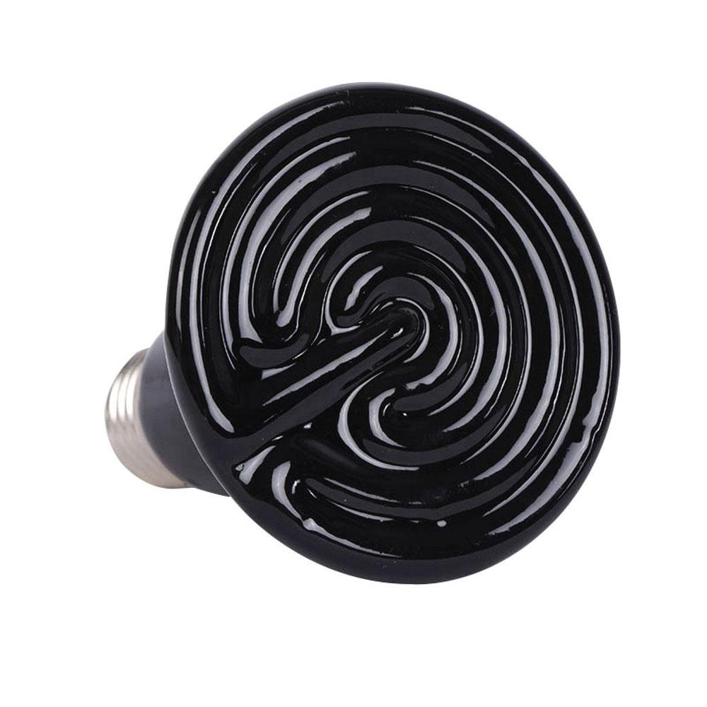 75W Pet Ceramic Heat Lamp - Infrared Heat Emitter Reptile Snake Lizard Chicken-0