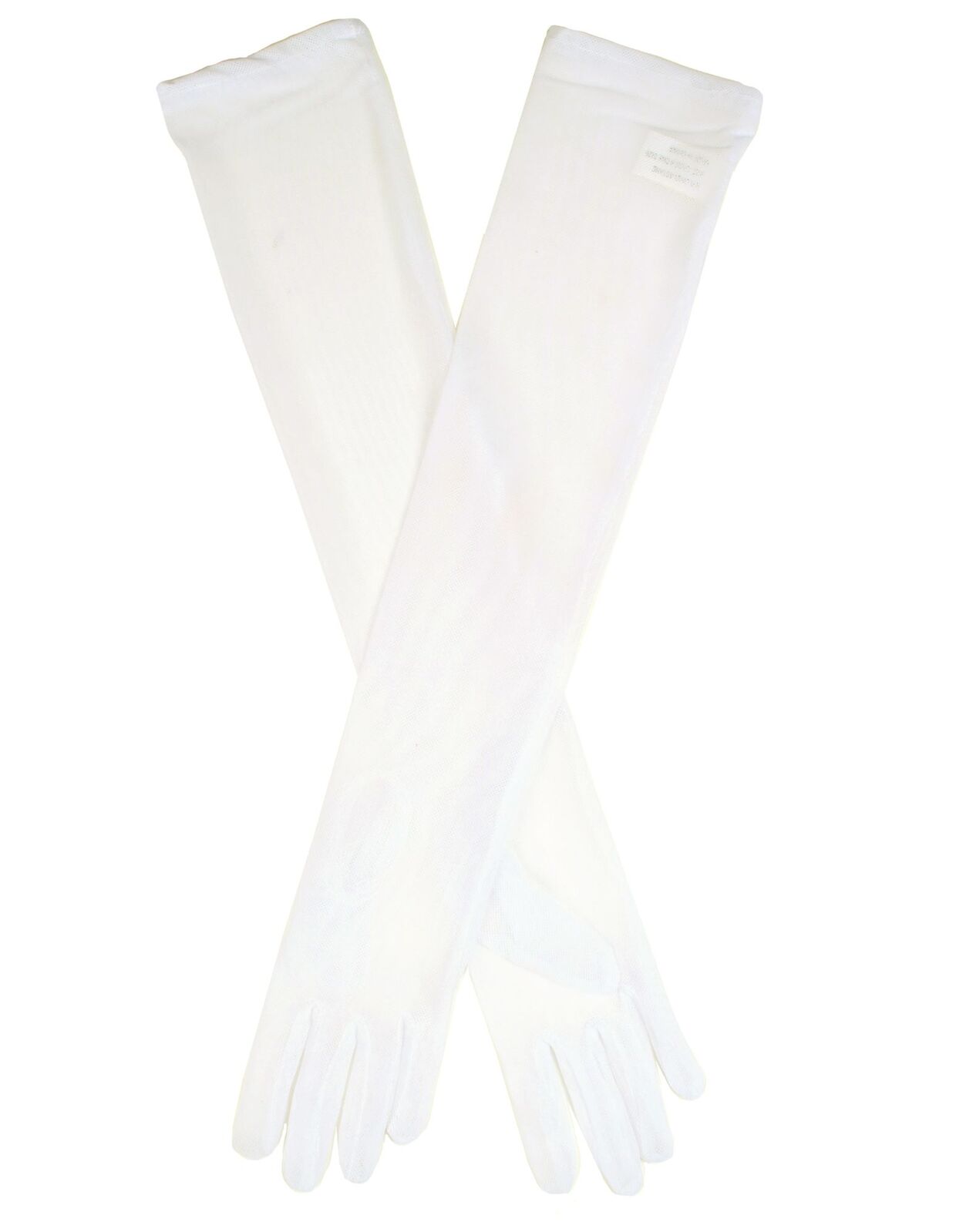 Dents Womens Sheer Tulle Opera Length Evening Gloves - Cream - One Size-0