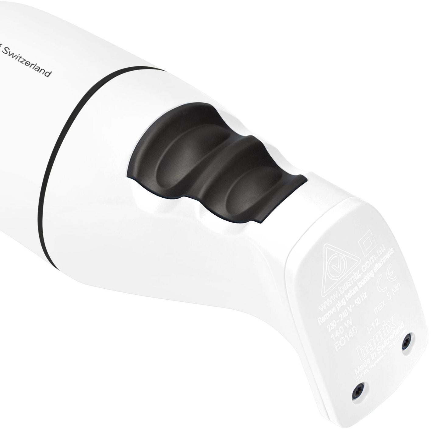 Bamix Classic Immersion Blender 140W Stick Mixer Stainless Steel Blade in White