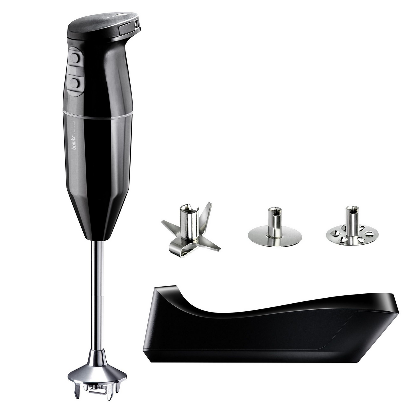 Bamix Cordless Plus Handheld Stainless Steel Blender in Black (Made in Switzerland)
